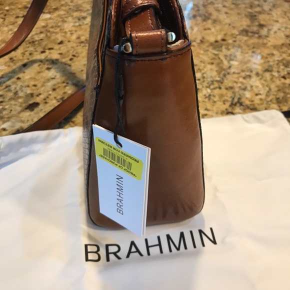 Brahmin Carrie Crossbody - Marmalade Tangelo - Picture 2 of 7
